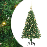 Albero di Natale artificiale con 150 LED Verde 120 cm