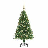 Albero di Natale artificiale con 150 LED Verde 120 cm