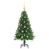 Albero di Natale artificiale con 150 LED Verde 120 cm