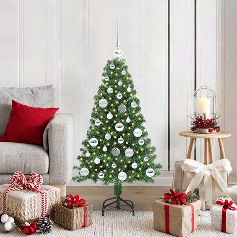 Albero di Natale artificiale con 150 LED Verde 120 cm