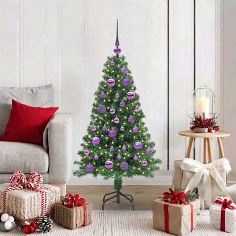 Albero di Natale artificiale con 150 LED Verde 120 cm