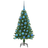 Albero di Natale artificiale con 150 LED Verde 120 cm