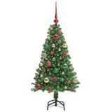 Albero di Natale artificiale con 150 LED Verde 120 cm