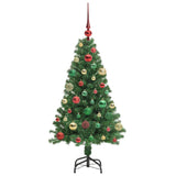 Albero di Natale artificiale con 150 LED Verde 120 cm