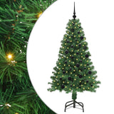 Albero di Natale artificiale con 150 LED Verde 150 cm