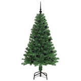 Albero di Natale artificiale con 150 LED Verde 150 cm