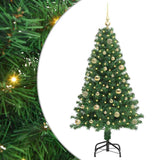 Albero di Natale artificiale con 150 LED Verde 150 cm