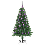 Albero di Natale artificiale con 150 LED Verde 150 cm