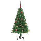 Albero di Natale artificiale con 150 LED Verde 150 cm