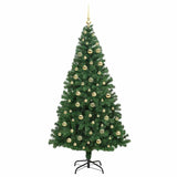Albero di Natale artificiale con 300 LED Verde 210 cm