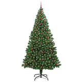 Albero di Natale artificiale con 300 LED Verde 240 cm
