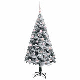 Albero di Natale artificiale con 150 LED Verde 150 cm