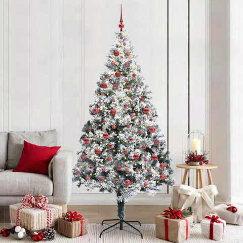 Albero di Natale artificiale con 300 LED Bianco 210 cm
