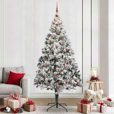 Albero di Natale artificiale con 300 LED Bianco 240 cm