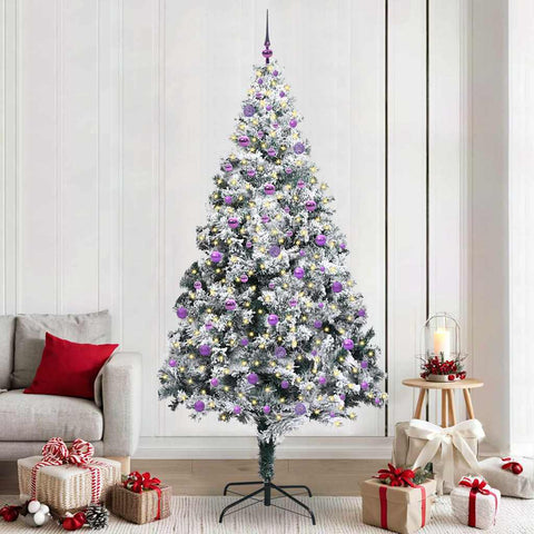 Albero di Natale artificiale con 300 LED Bianco 240 cm