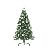 Albero di Natale artificiale con luci integrate Verde 120 cm