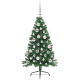 Albero di Natale artificiale con luci integrate Verde 120 cm