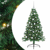 Albero di Natale artificiale con luci integrate Verde 120 cm