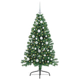Albero di Natale artificiale con luci integrate Verde 120 cm