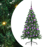 Albero di Natale artificiale con luci integrate Verde 120 cm
