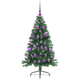 Albero di Natale artificiale con luci integrate Verde 120 cm