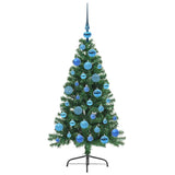 Albero di Natale artificiale con luci integrate Verde 120 cm