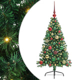 Albero di Natale artificiale con luci integrate Verde 120 cm