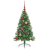 Albero di Natale artificiale con luci integrate Verde 120 cm