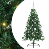 Albero di Natale artificiale con luci integrate Verde 150 cm
