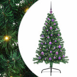 Albero di Natale artificiale con luci integrate Verde 150 cm