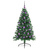 Albero di Natale artificiale con luci integrate Verde 150 cm