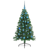 Albero di Natale artificiale con luci integrate Verde 150 cm