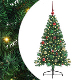 Albero di Natale artificiale con luci integrate Verde 150 cm