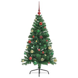 Albero di Natale artificiale con luci integrate Verde 150 cm
