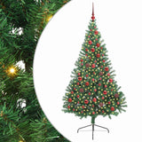 Albero di Natale artificiale con luci integrate Verde 180 cm