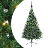 Albero di Natale artificiale con luci integrate Verde 180 cm