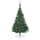 Albero di Natale artificiale con luci integrate Verde 180 cm