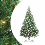 Albero di Natale artificiale con luci integrate Verde 180 cm