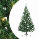 Albero di Natale artificiale con luci integrate Verde 180 cm