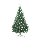 Albero di Natale artificiale con luci integrate Verde 180 cm