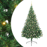 Albero di Natale artificiale con luci integrate Verde 180 cm