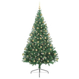 Albero di Natale artificiale con luci integrate Verde 180 cm
