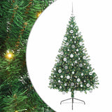 Albero di Natale artificiale con luci integrate Verde 180 cm