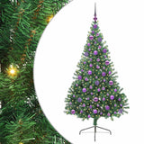 Albero di Natale artificiale con luci integrate Verde 180 cm