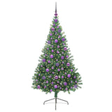 Albero di Natale artificiale con luci integrate Verde 180 cm