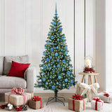 Albero di Natale artificiale con luci integrate Verde 180 cm