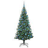 Albero di Natale artificiale con luci integrate Verde 180 cm