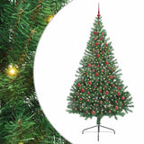 Albero di Natale artificiale con luci integrate Verde 210 cm