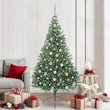 Albero di Natale artificiale con luci integrate Verde 210 cm