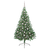 Albero di Natale artificiale con luci integrate Verde 210 cm